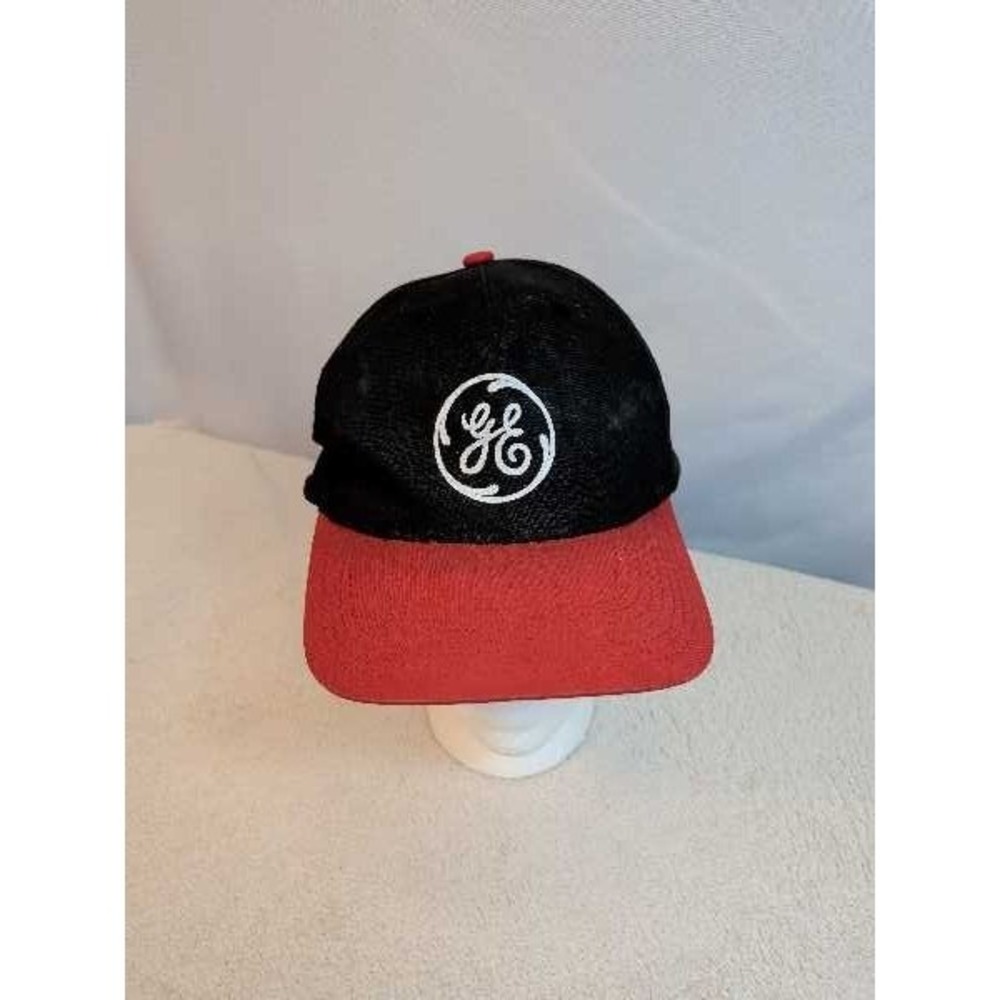 GE Black Red Logo‎ Baseball Cap Hat Snapback Unisex Adjustable Lite Pro